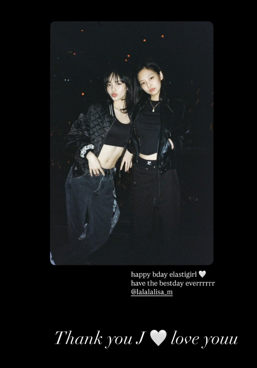 blackpinkbabo's tweet photo. Lisa IG story 🥹💛 @Blackpink 

Lisa to Jisoo: “I want to see you soon too, Shoong 🐥”
Lisa to Jennie: “Thank you J 🤍 love youu”
Lisa to Rosé: “😚🫶🏻” https://t.co/iwTC8IqeoG