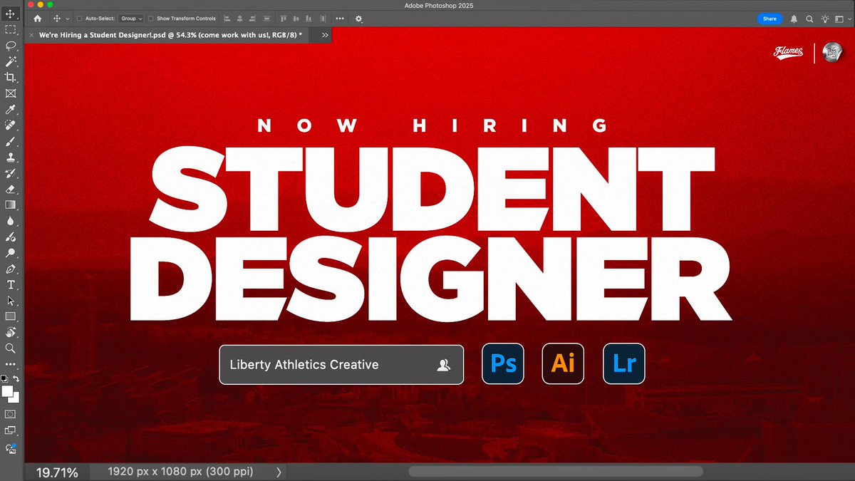 Liberty Flames Creative (@flames_creative) on Twitter photo Looking for a talented student designer to come join the team ‼️
Reach out to cbpaxton@liberty.edu with questions/resumes! Looking for a talented student designer to come join the team ‼️
Reach out to cbpaxton@liberty.edu with questions/resumes!