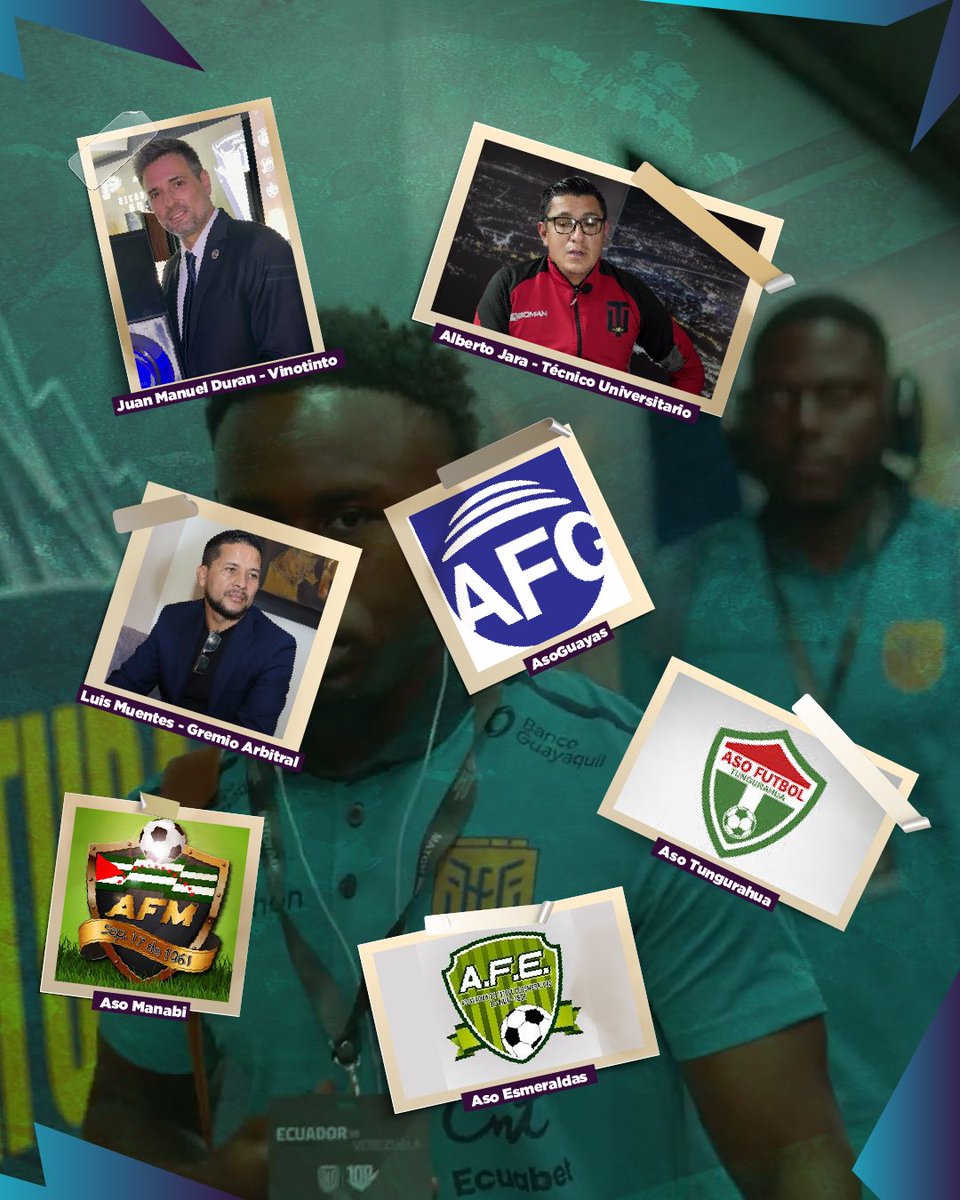 FedePostera's tweet photo. Además, serán invitados varios directivos más. Entre ellos:

Isaac Alvarez - LDU
Jorge Guzman - Emelec
Romel Tapia - Cumbayá
Marco Pazos - El Nacional
Giovanni Dimela - Vinotinto
Juan Manuel Duran - Vinotinto
Pablo Ortiz - Católica
Marlon Granda - Libertad
Alberto Jara - Técnico
Carlos Tenorio - AFE
Luis Muentes - Árbitros
AsoGuayas
Aso Manabi
Aso Esmeraldas
Aso Tungurahua