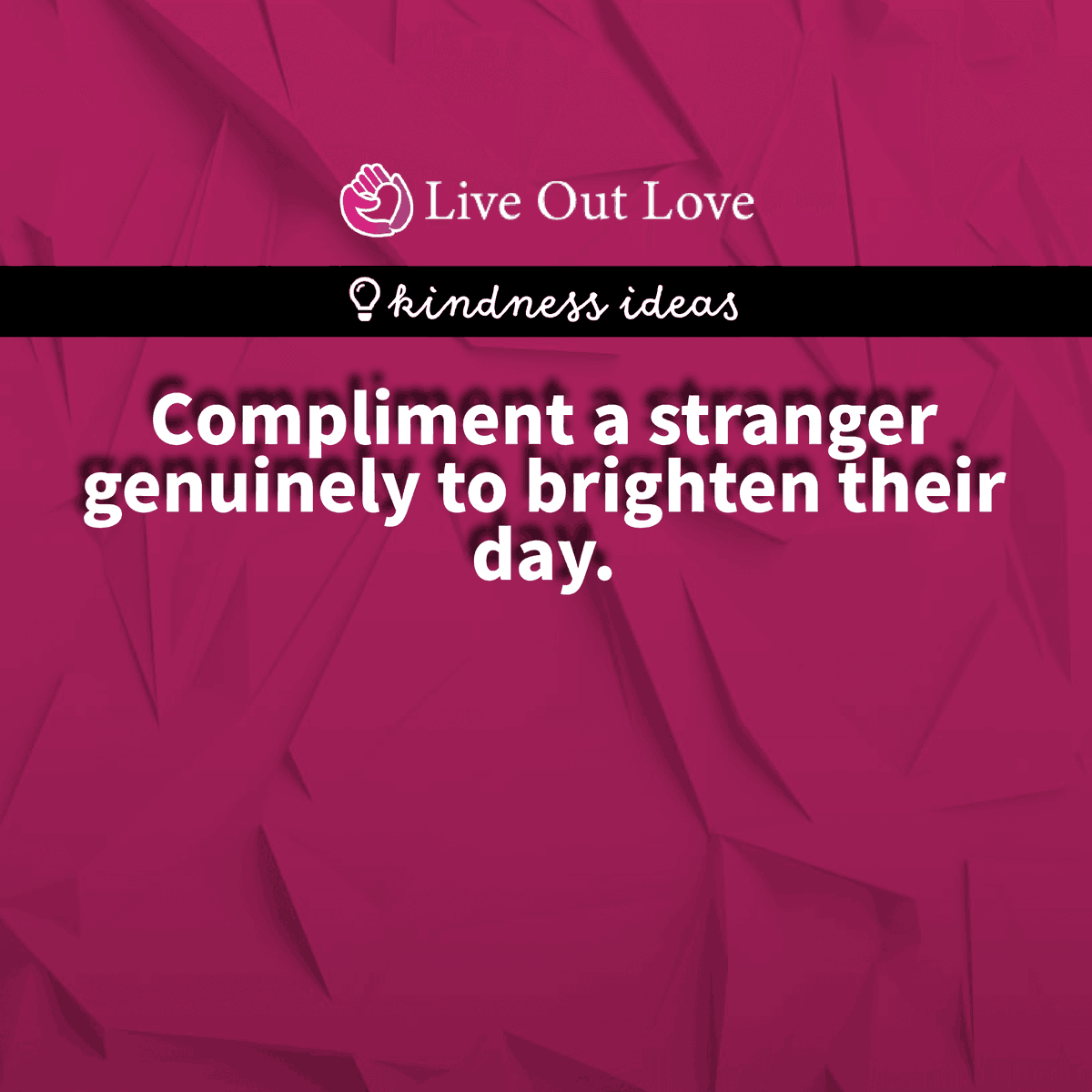 liveoutlovetw's tweet photo. Looking for ways to be kind? Start here, and don't forget to share your creativity with us! #LiveOutLove #KindnessMatters #SpreadKindness #RandomActsOfKindness #BeKind #KindnessIsFree https://t.co/sjcd1Osg6n