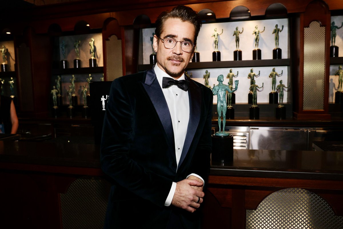 Gotham’s finest! 🐧

📸: @shutterstocknow
#SAGAwards #ColinFarrell #ThePenguin