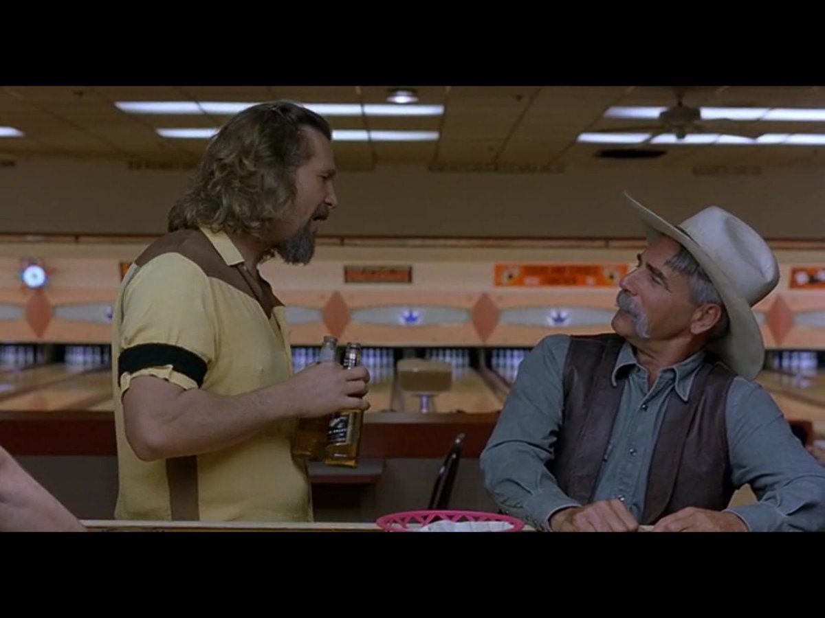 [The Stranger]: Sure, I gotcha. [Dude]: Yeah... Thanks, Gary... Well, take care, man, I gotta get back.