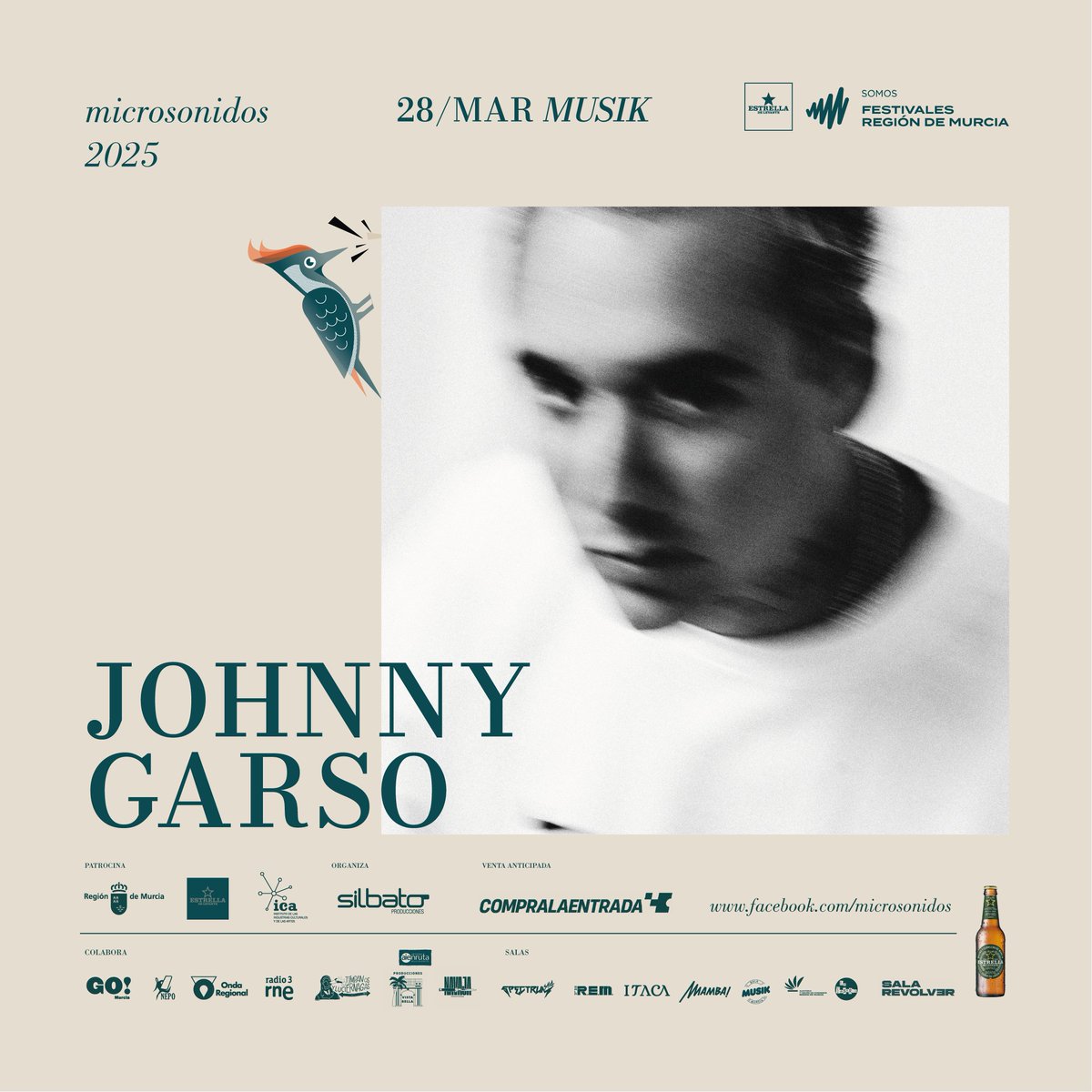 Microsonidos (@microsonidos_) on Twitter photo Garseando garseando acabe terminando... EN LA MUSIK ESTE VIERNES.
<a href="/johnnygarso/">johnnygarso</a> nos deleitará con su rock con tintes... emo.
últimas entradujas: silbato.compralaentrada.com/eventos/13761/… Garseando garseando acabe terminando... EN LA MUSIK ESTE VIERNES.
<a href="/johnnygarso/">johnnygarso</a> nos deleitará con su rock con tintes... emo.
últimas entradujas: silbato.compralaentrada.com/eventos/13761/…