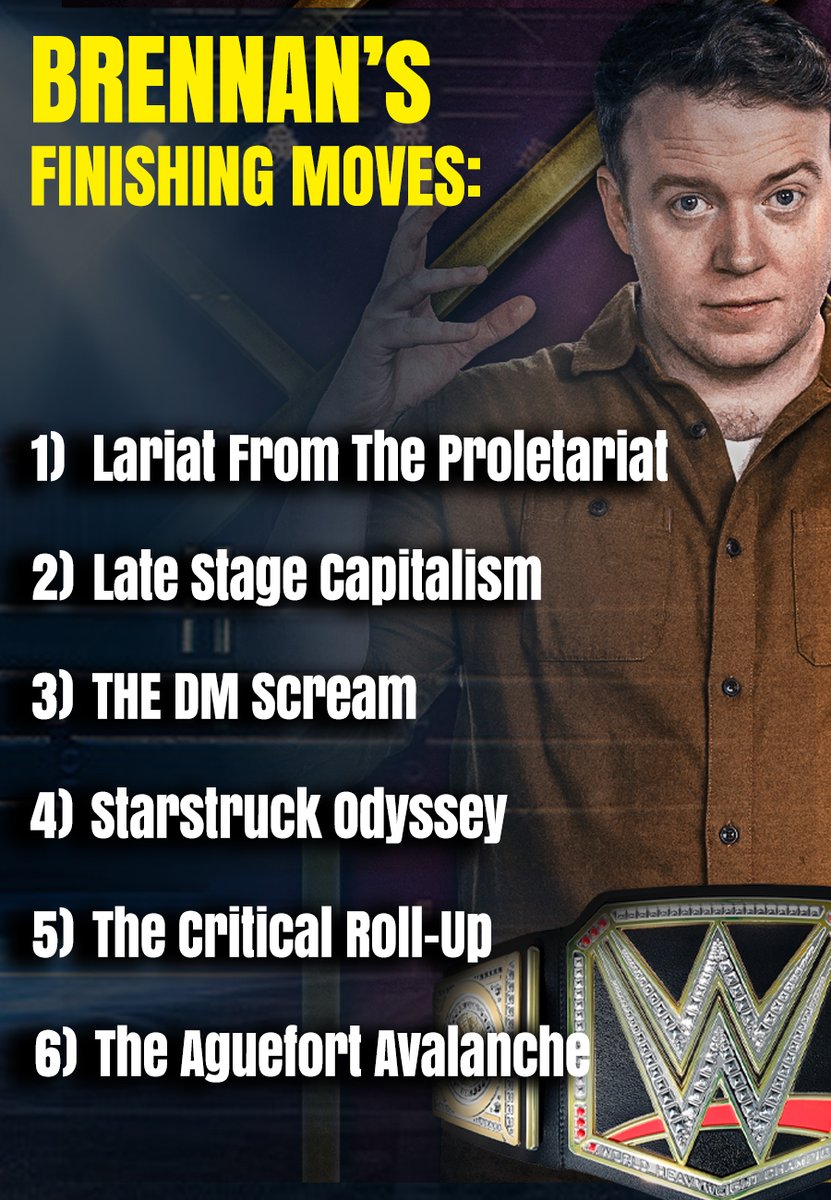 PeteTheProducer🎲🎮 (@vegasvanguards) on Twitter photo Just finished chatting with Brennan Lee Mulligan about <a href="/dimension20show/">Dimension 20 🎲</a> 's Titan Takedown, and the one question I wanted to ask but never got to was about What Brennan would name his own finishing move as a wrestler...so here are some of my pitches. (Interview up Soon!) Just finished chatting with Brennan Lee Mulligan about <a href="/dimension20show/">Dimension 20 🎲</a> 's Titan Takedown, and the one question I wanted to ask but never got to was about What Brennan would name his own finishing move as a wrestler...so here are some of my pitches. (Interview up Soon!)