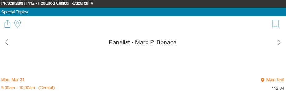 CPC Clinical Research (@cpcresearch) on Twitter photo Now showing at the Main Tent - Dr. Marc Bonaca is a panelist in the Featured Clinical Research IV panel! 🎪📋🎪 Now showing at the Main Tent - Dr. Marc Bonaca is a panelist in the Featured Clinical Research IV panel! 🎪📋🎪