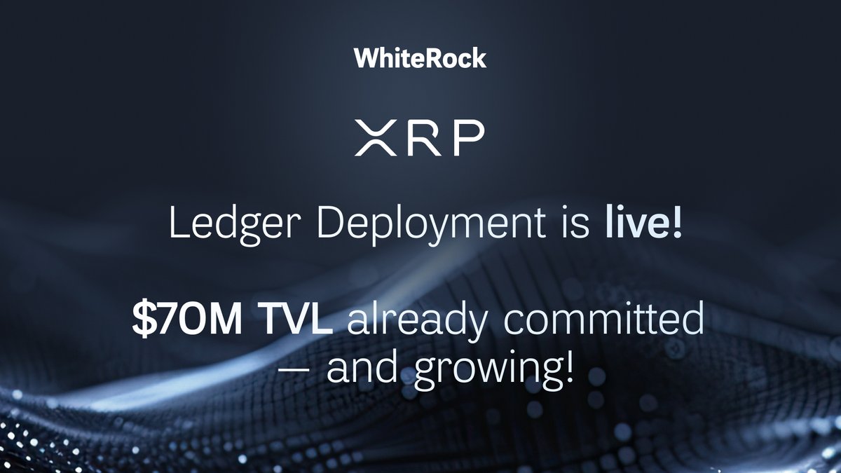 Our XRP Ledger integration has officially deployed, starting with $70M in TVL from our whitelist commitments.

That makes us the largest protocol on the XRP Ledger by <a href="/Ripple/">Ripple</a>.

Full announcement ⬇️