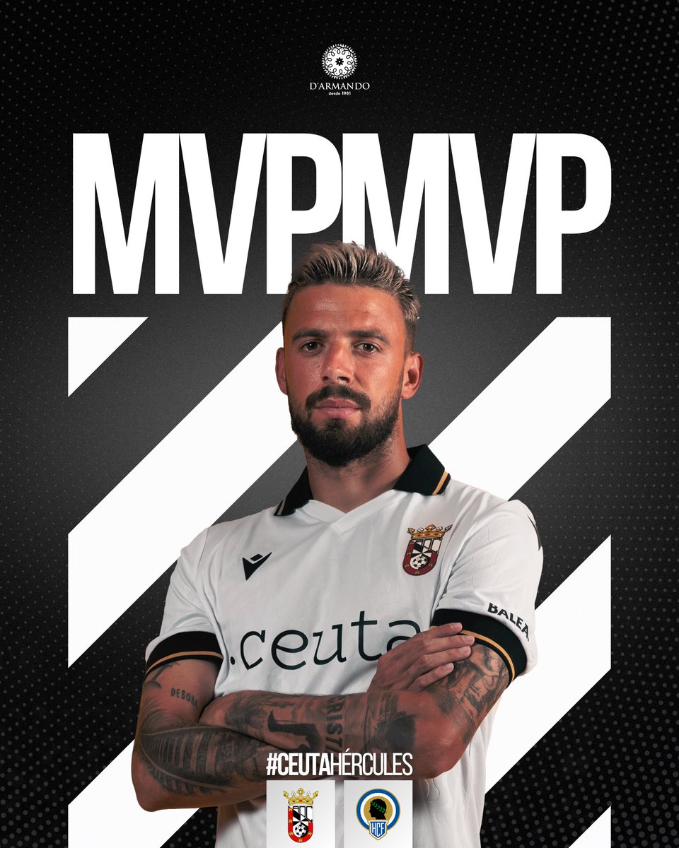 ⭐️ Cristian, MVP del #CeutaHércules 🔥

🤍 MVP patrocinado por Pizzería D’Armando 

¡Enhorabuena! 💪

#SiempreADCeutaFC ⚪️⚫️