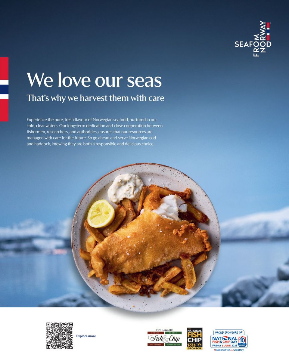Fry_Magazine's tweet photo. We love our seas
Thatโs why we harvest them with care for information click >> https://t.co/n9BRZ6Mmup
@norwegianseafoodcounciluk
#fish #food #foodie ##foodporn #fisherman #codandchips #ocean #outdoors #bass #shop #chef #whitefish #cod #bigfish #plaice #haddock #cod https://t.co/tRK2u7lvEE