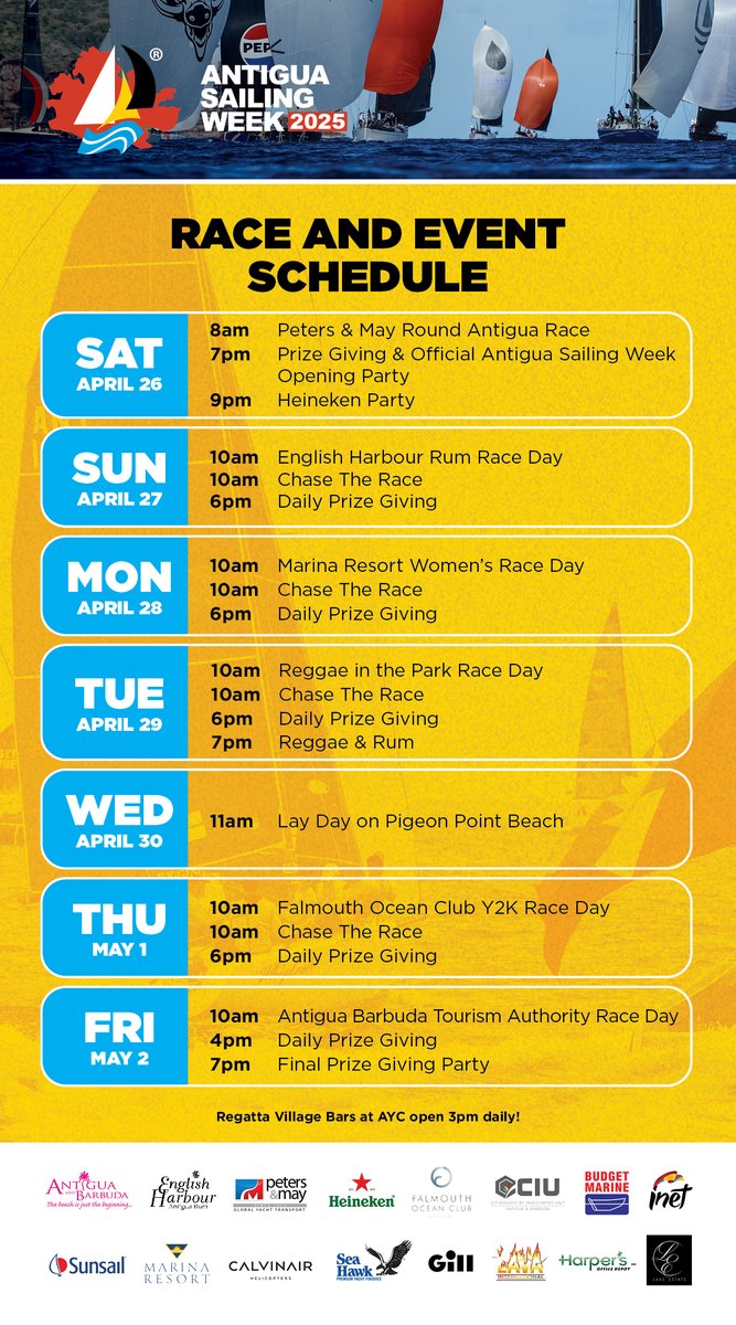 Countdown to the 56th Edition of Antigua Sailing Week  - mailchi.mp/sailingweek/30…