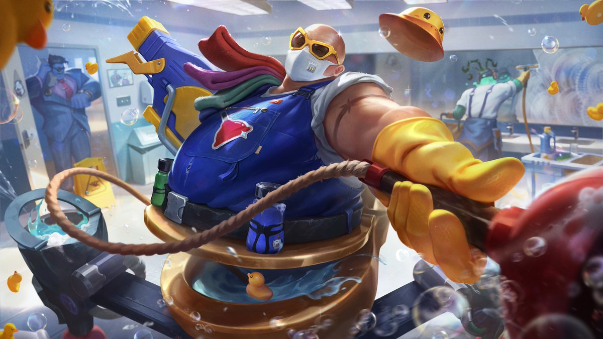 lor_baa's tweet image. Janitor Urgot Splash 🐤🪠
-
In Partnership with Riot Games
Client: West Studio
West Studio AD: Mingchen Shen
Collaboration & Final Polish: League Splash Team
More details: artstation.com/artwork/mAgqm8
Skibidi~