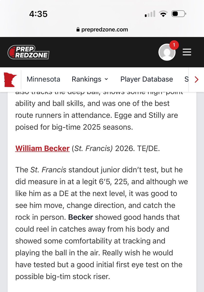 William Becker (@willb_igwt) on Twitter photo Thank you <a href="/612Qs/">612 Quarterbacks</a> for having me attend your camp! Also thank you for the write up <a href="/PrepRedzoneMN/">Prep Redzone Minnesota</a> Thank you <a href="/612Qs/">612 Quarterbacks</a> for having me attend your camp! Also thank you for the write up <a href="/PrepRedzoneMN/">Prep Redzone Minnesota</a>