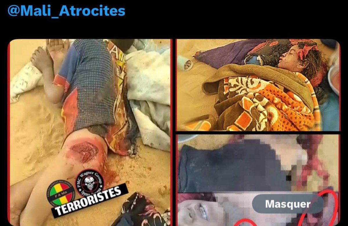 Le 7 avril 2024, à #Tombouctou en #Azawad, une frappe de drone 🇹🇷 utilisée par la junte #malienne a eu lieu à Hassi Loumazil, situé à 120 km au nord de Ber. Une mère veuve &amp; ses enfants dont un nourrisson ont été assassinés, tandis que trois autres fils ont été grièvement blessés