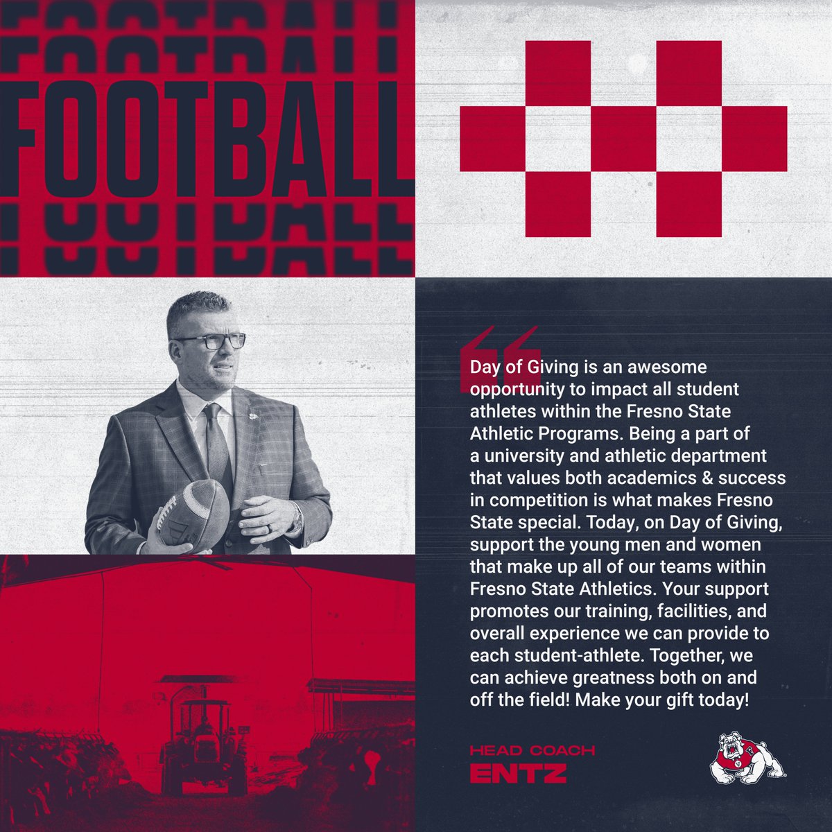 Help create championship experiences here at Fresno State🤩

donate for Day of Giving 👉 crowdfunding.fresnostate.edu/project/46144

#FresnoStateDOG