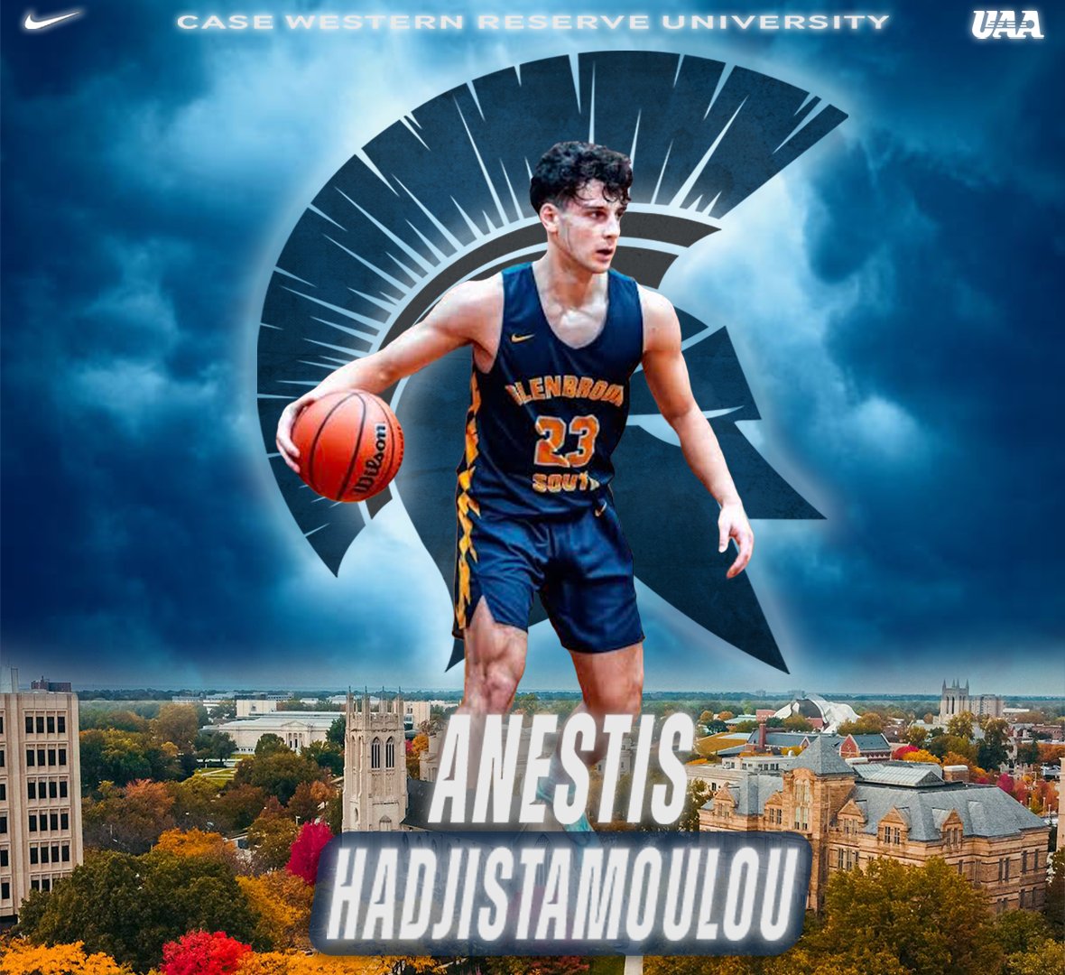 Anestis Hadjistamoulou (@anestis_34) on Twitter photo I am excited to announce my commitment to continue my athletic and academic career at Case Western Reserve University. I want to thank everyone who has helped me throughout my journey! <a href="/CWRUhoops/">SpartanBasketball</a>
<a href="/TitanBoysHoops/">Glenbrook South Boys Basketball</a> I am excited to announce my commitment to continue my athletic and academic career at Case Western Reserve University. I want to thank everyone who has helped me throughout my journey! <a href="/CWRUhoops/">SpartanBasketball</a>
<a href="/TitanBoysHoops/">Glenbrook South Boys Basketball</a>