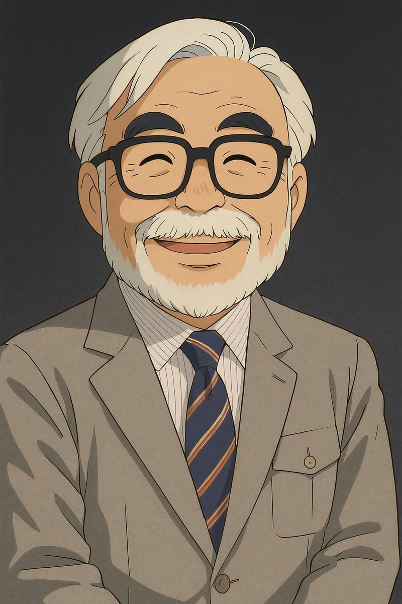 Hayao Miyazaki in his own work ✨