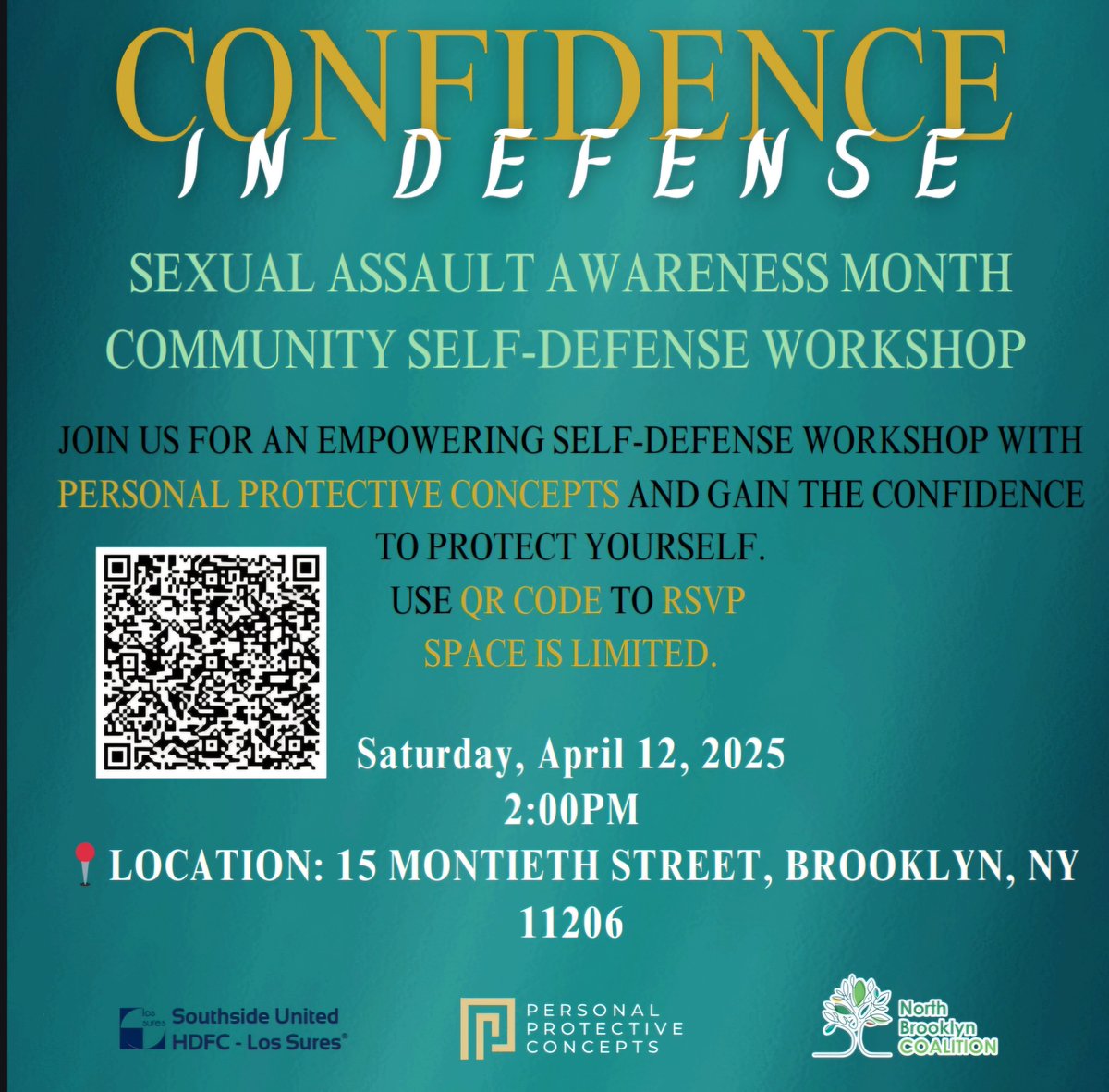 NBCAFV's tweet image. 👊 #SAAM2025: FREE self-defense workshop!

🗓 April 12 | 2 PM | Brooklyn
🥊 Confidence in Defense with @ppcsafety, @LosSures &amp;amp; NBC.
Real skills, real strength! 💪🏾✨
⚡ Limited spots! RSVP:
🎟 eventbrite.com/e/confidence-i…
#ConfidenceInDefense