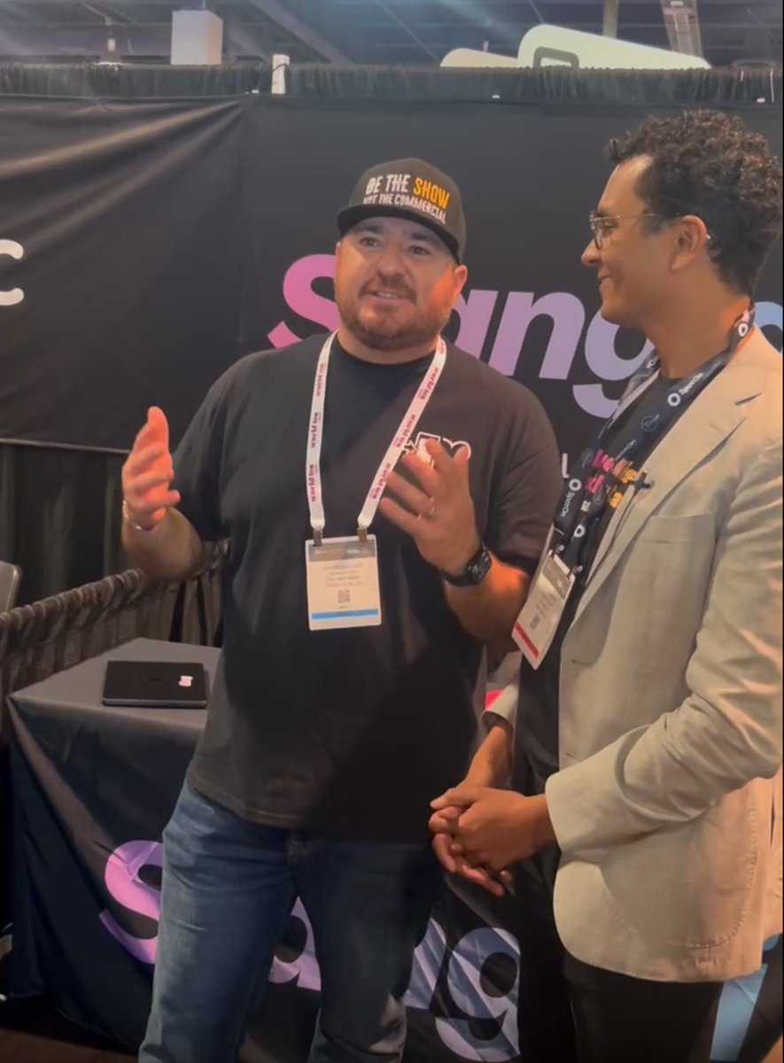 slang.ai (@slang_ai) on Twitter photo Restaurant celebrity spotted in the wild! Yep, that’s @ShawnPWalchef chatting with our CEO, <a href="/sambvani/">Alex Sambvani</a>. And yes, we fan-girled. The team is holding it down at the Bar & Restaurant Expo in Vegas! #VoiceAI #RestaurantTech #Hospitality Restaurant celebrity spotted in the wild! Yep, that’s @ShawnPWalchef chatting with our CEO, <a href="/sambvani/">Alex Sambvani</a>. And yes, we fan-girled. The team is holding it down at the Bar & Restaurant Expo in Vegas! #VoiceAI #RestaurantTech #Hospitality
