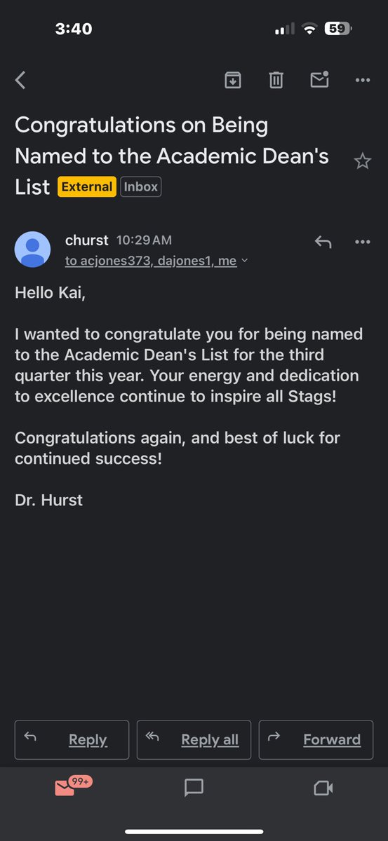 Academics first!