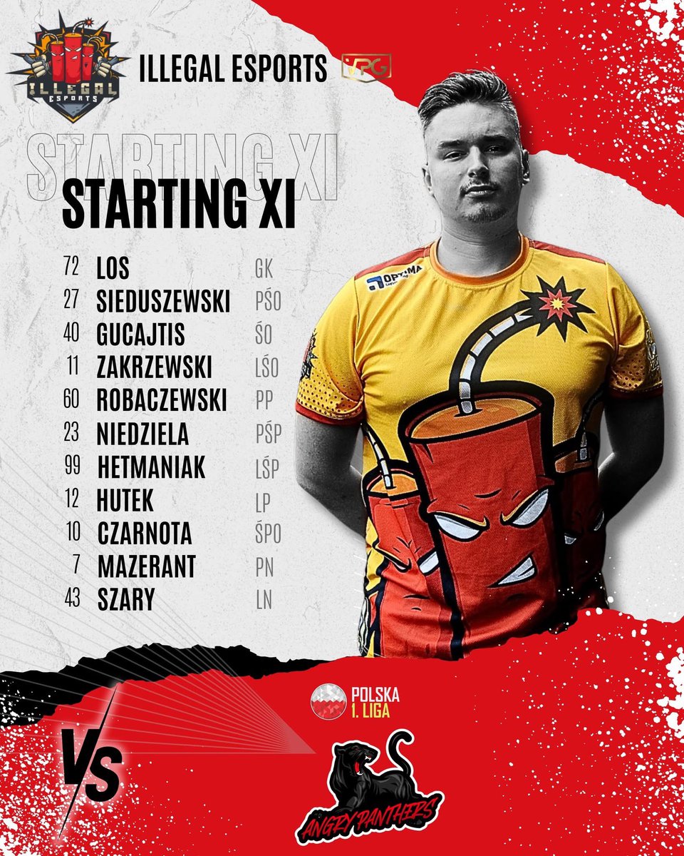 Illegal Esports (@illegalesports) on Twitter photo Dziś zagramy zaległe spotkanie w <a href="/VPG_Poland/">VPG Poland</a> z zespołem Angry Panthers Esport o godzinie 20:45❗️
Zapraszamy na nasz live na YT (ILLEGAL ESPORTS TV)🧨 Dziś zagramy zaległe spotkanie w <a href="/VPG_Poland/">VPG Poland</a> z zespołem Angry Panthers Esport o godzinie 20:45❗️
Zapraszamy na nasz live na YT (ILLEGAL ESPORTS TV)🧨