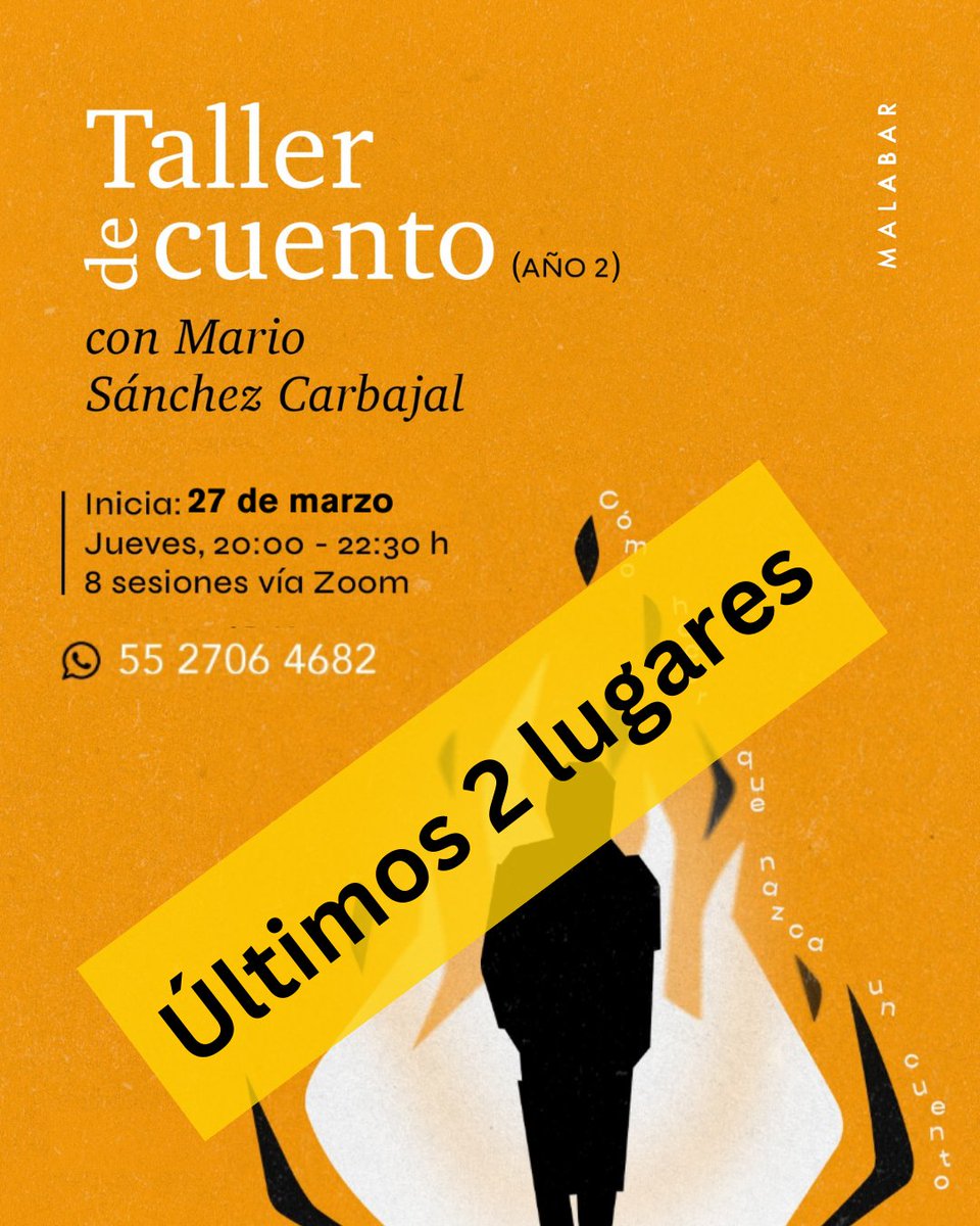 ¡Mañana comenzamos! 😎

malabar-ed.com/taller-de-cuen…  📚