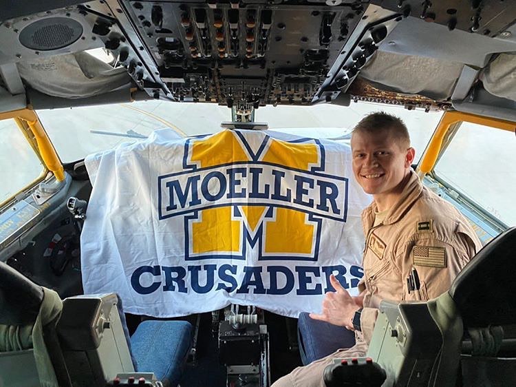 CHECK THIS OUT: Man of Moeller Dean Gaier ‘07 will be piloting one of the two KC-135's flying over Great American Ballpark during the National Anthem on Opening Day. Dean told me this afternoon they will be honoring the Hit King Pete Rose by using the call signs "Hustle 1" and
