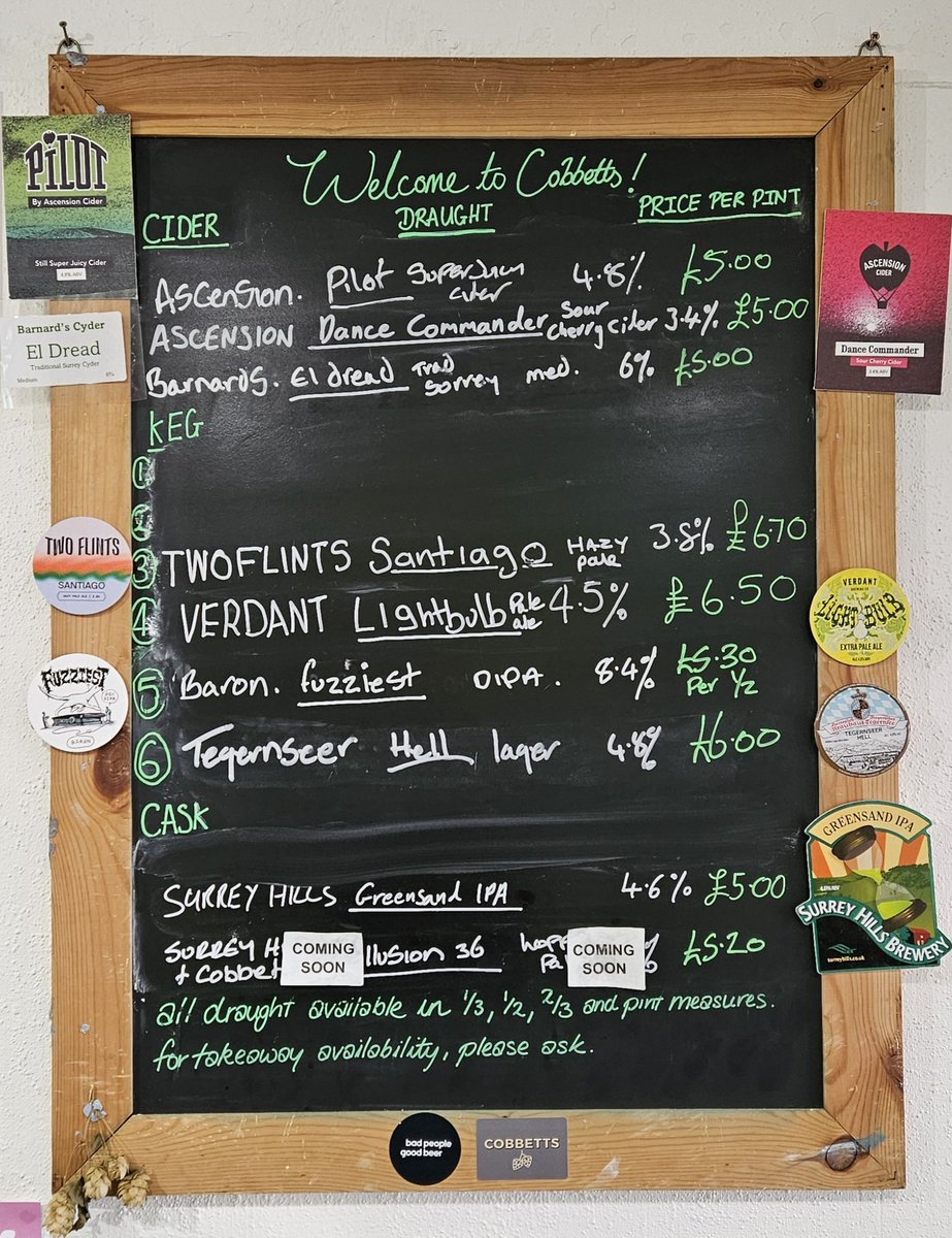 Cobbetts Beer Board (@beerblackboard) on Twitter photo 