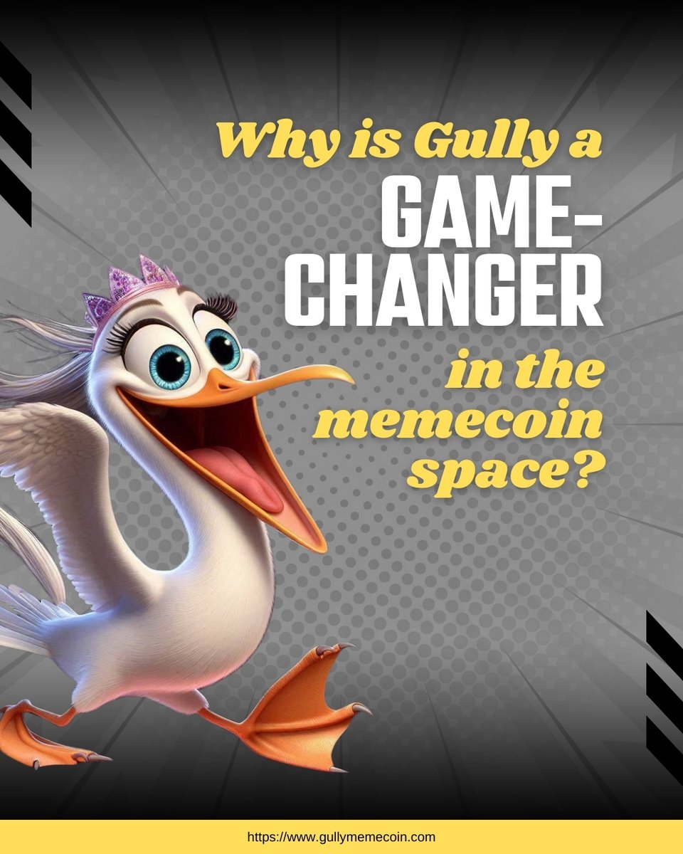 sofia_seagull's tweet photo. Gully is quickly becoming a game-changer in the memecoin space, and it's easy to see why. Unlike many other memecoins that rely on viral trends or limited use cases, Gully brings a unique blend of community engagement and long-term value. At its core, Gully isn't just about hype; it's about building a loyal, active community that drives its success. 

What sets Gully apart is its ability to foster a sense of belonging and excitement among its holders, creating a supportive environment for everyone involved. The coin’s appeal lies not just in its playful nature but in its utility and vision for the future. As more people get involved and recognize its potential, Gully is paving the way for a new era of memecoins that have staying power.

With its community-driven approach, Gully is rewriting the rules of what a memecoin can be. Watch out, because this is just the beginning. 

#GullyCoin #MemecoinRevolution #CryptoCommunity #BlockchainInnovation