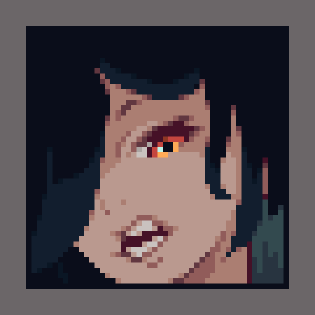 Aniebodie's tweet image. quick portrait #pixelart #ドット絵