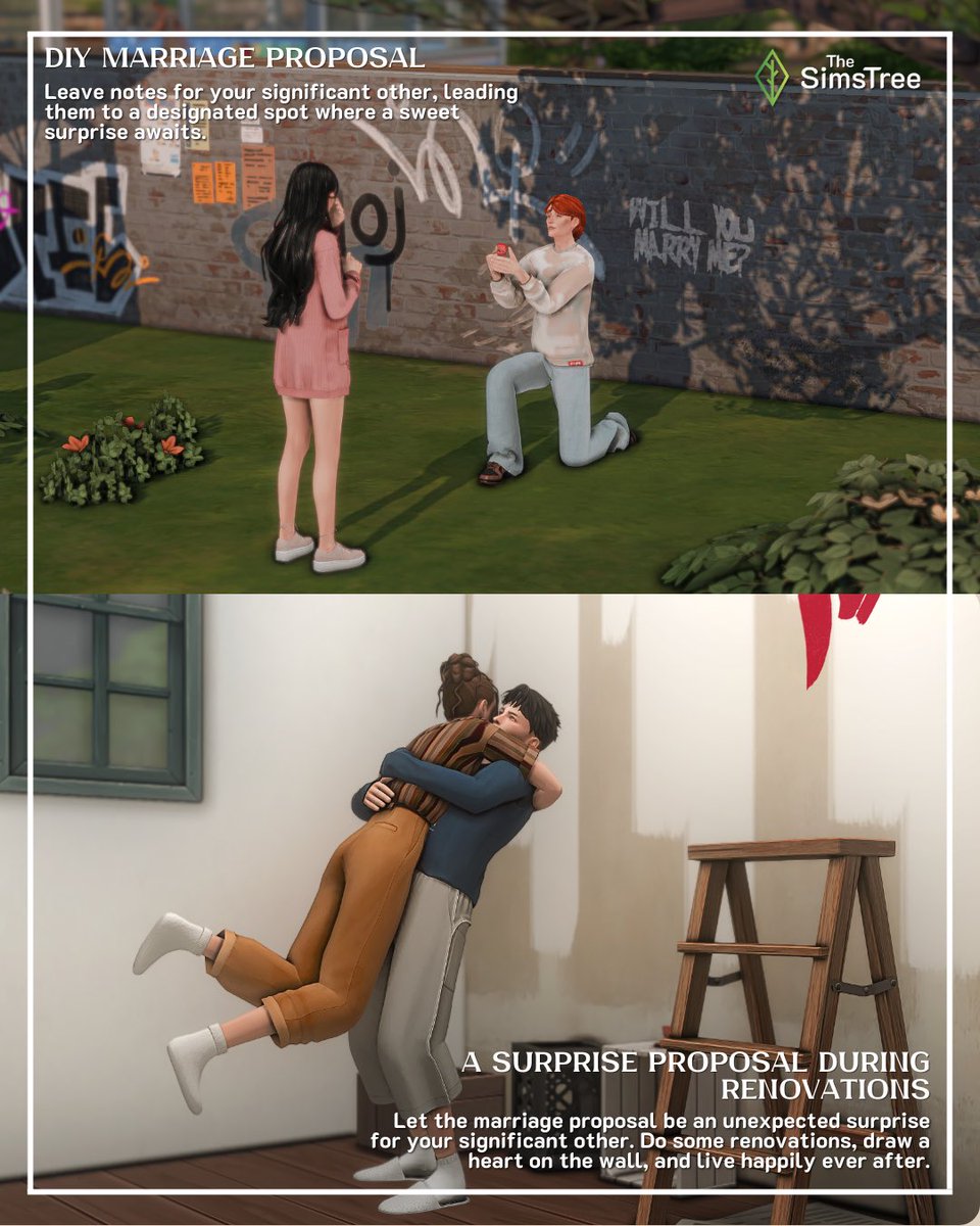 A marriage proposal is a moment you want to make truly unforgettable. If you're tired of the usual ideas, we’ve got 6 creative suggestions for you, from a surprise proposal during a renovation to a planned romantic boat date ✨

Want the details and some content? Head over to our