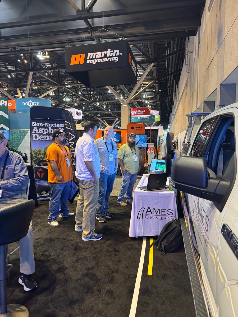 AmesEngineering's tweet image. Our booth is alive with excitement at @WorldofAsphalt 2025! Visitors are exploring the brand new #AmesStopAndGo! Don’t miss out—stop by booth #1008 with @TransTechSystem & see what the hype is all about! 🔥
#AmesEngineering #TransTechSystems #WorldOfAsphalt #WorldOfAsphalt2025