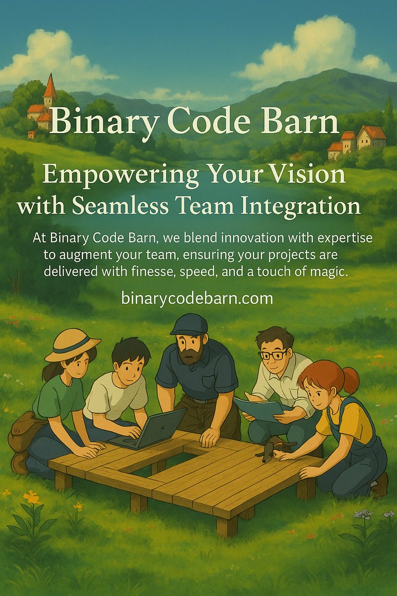 adeelibr's tweet image. Collaboration meets creativity at @binarycodebarn! Seamlessly augment your team with expert developers (3+ years exp.) starting as low as $25/hr.
DM to kickstart your project today! #StaffAugmentation #TeamIntegration #BinaryCodeBarn #TechInnovation
