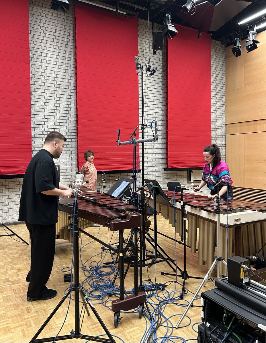 Roxanna Panufnik (@roxannapanufnik) on Twitter photo AWESOME <a href="/auroraperc/">Aurora Percussion</a> recording session <a href="/rncmlive/">Royal Northern College of Music</a> with the <a href="/delia_perc/">Delia Stevens</a> & <a href="/LeoLeYu/">Le Yu</a> for my next <a href="/SignumRecords/">Signum Classics</a> album - can't wait for you to hear them! 💕🎶 AWESOME <a href="/auroraperc/">Aurora Percussion</a> recording session <a href="/rncmlive/">Royal Northern College of Music</a> with the <a href="/delia_perc/">Delia Stevens</a> & <a href="/LeoLeYu/">Le Yu</a> for my next <a href="/SignumRecords/">Signum Classics</a> album - can't wait for you to hear them! 💕🎶
