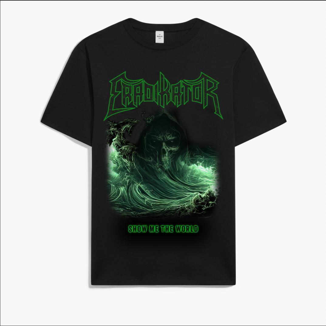 New <a href="/Eradikator/">Eradikator</a> merch available at our show at Scruffy Murphy's on 5th April! #eradikator #NewMerch #ShowMeTheWorld