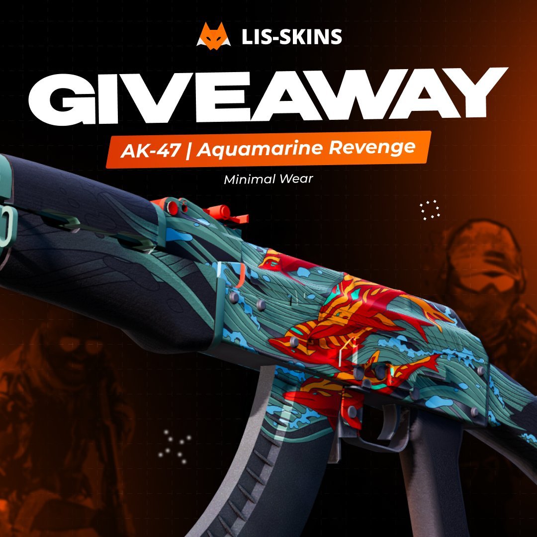 rgLyCS's tweet photo. 🎁$75 AK-47 | Aqumarine Revenge💚

To enter:
✅Retweet &amp; Like,
✅Follow: @rgLyCS, @lisskins,
✅Tag a friend.

🍀Good Luck!
⏰Ends in 7 days!

#CS2 #CS2Giveaway https://t.co/demO8BzHty