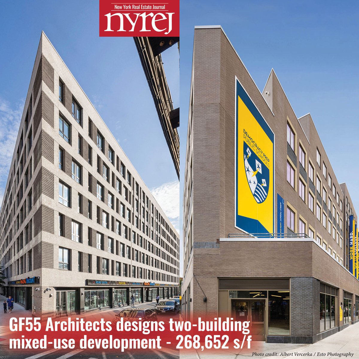 NYREJ (@nyrej) on Twitter photo GF55 Architects designs two-building mixed-use development - 268,652 s/f - Read More here: hubs.la/Q03dtTy00 #NYREJ #commercialrealestate <a href="/Gf55Architects/">GF55 Architects</a> GF55 Architects designs two-building mixed-use development - 268,652 s/f - Read More here: hubs.la/Q03dtTy00 #NYREJ #commercialrealestate <a href="/Gf55Architects/">GF55 Architects</a>