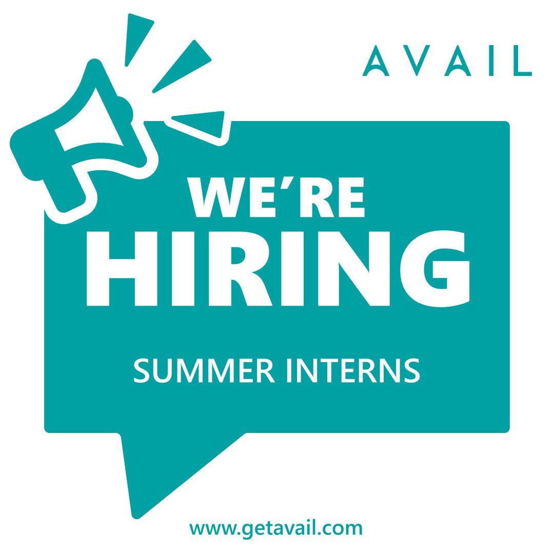AVAIL (@availecm) on Twitter photo 📣The application window for the following #intern positions with AVAIL #marketing ends soon!
📽️Video Production Intern: hubs.ly/Q03cBrmW0
✏️Copywriting Intern: hubs.ly/Q03cBCh00
Visit Handshake to apply. Contact: Laura Zolman, lzolman@getavail.com 📣The application window for the following #intern positions with AVAIL #marketing ends soon!
📽️Video Production Intern: hubs.ly/Q03cBrmW0
✏️Copywriting Intern: hubs.ly/Q03cBCh00
Visit Handshake to apply. Contact: Laura Zolman, lzolman@getavail.com