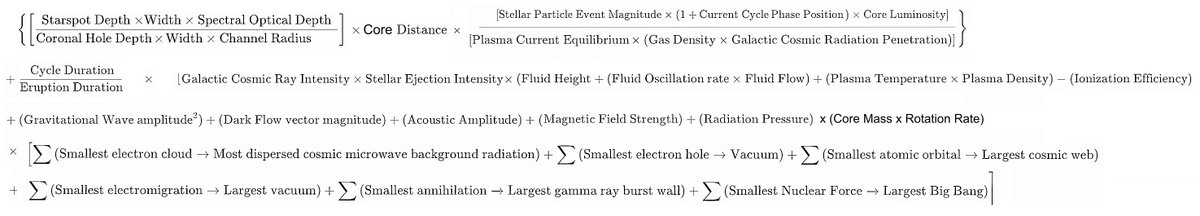 fermibubbles4's tweet photo. Stellar Flare prediction equation #flarepredictionequation #stellarflares #fermibubblesequations https://t.co/KovU1cuL8H