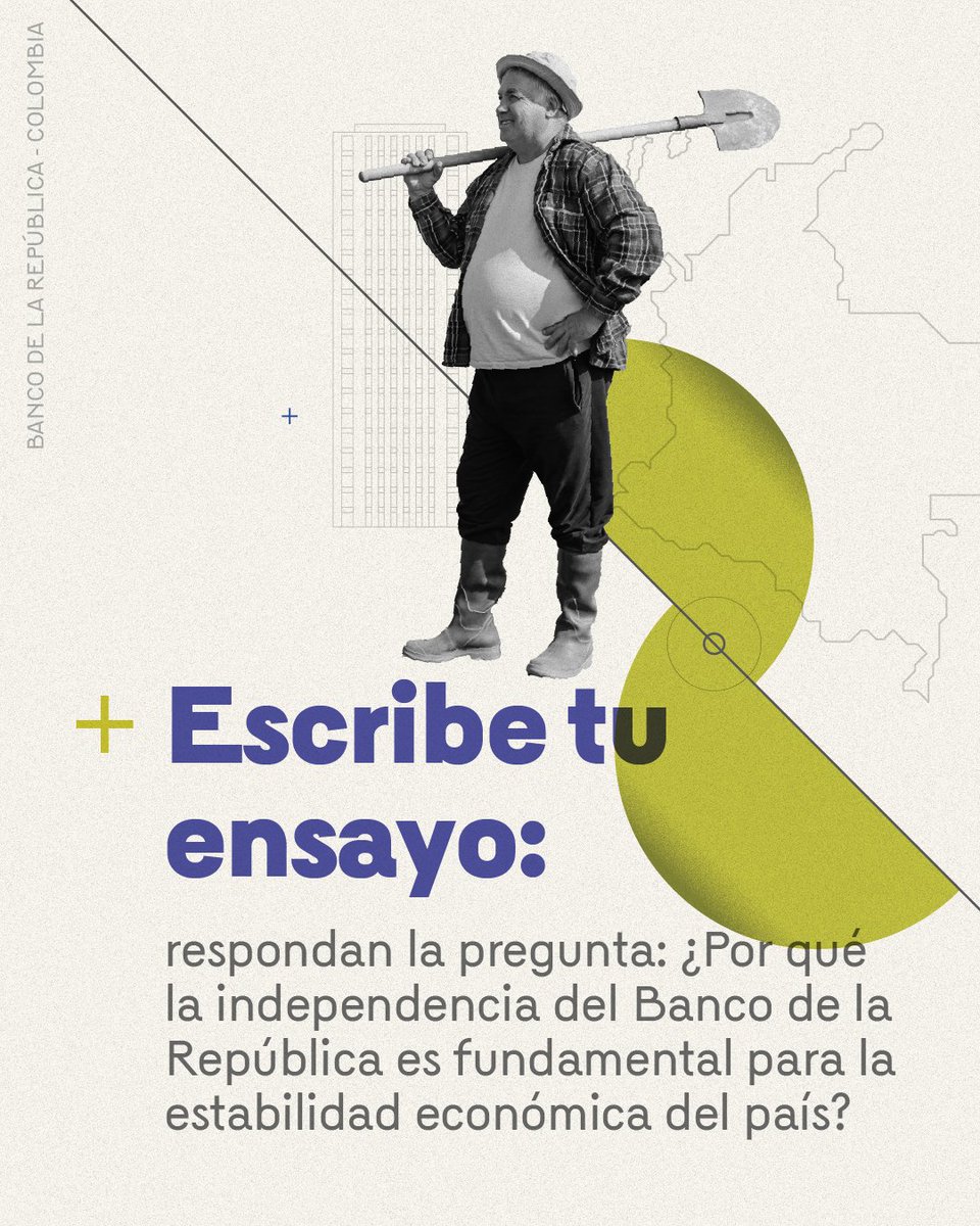 BancoRepublica's tweet photo. 📝 ¿Listos y listas para participar en el XIII Concurso ‘De la banca escolar a la banca central’ 2025?
Sigue estos sencillos pasos: conformar tu equipo, inscribirte y enviar tu ensayo. ¡No te quedes por fuera! #BanRepEduca #BancaEscolar

Más información 👉 https://t.co/HoACujS58R https://t.co/gPQjUhRnZA