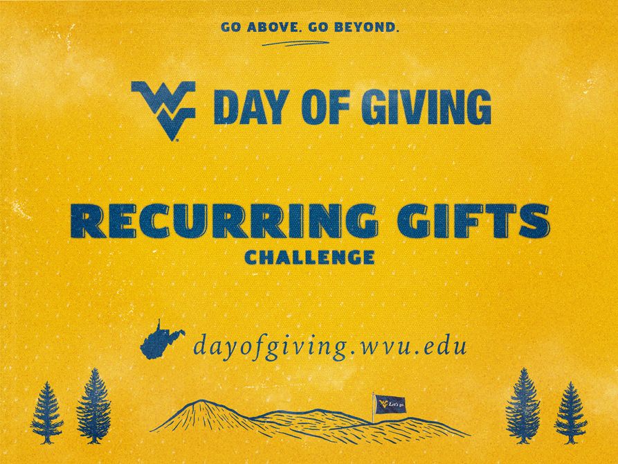 A smaller monthly payment can add up to a significant gift over time. The top three participating groups with the most gifts of $120 or more, OR $10 per month for the next year, received online between 4 and 5 p.m. will win additional funding ➡️ dayofgiving.wvu.edu