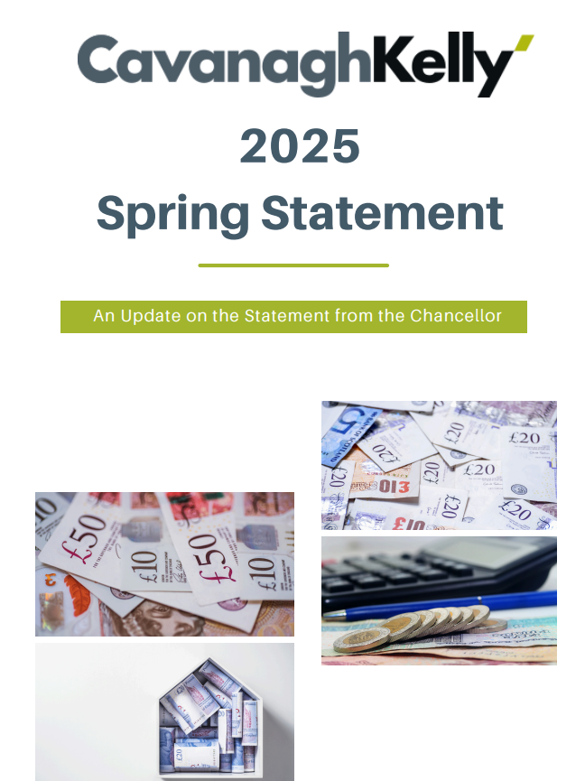 The Chancellor Rachel Reeves commenced her Spring Statement with some welcome words – no further tax increases. Her focus was on funding HMRC to seek out, tax and penalise tax evasion. 

Read our full budget summary - cavanaghkelly.com/assets/downloa…
