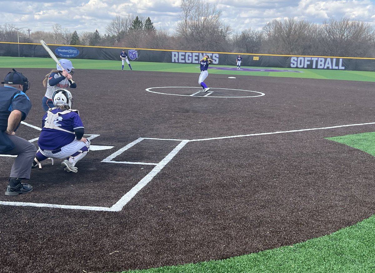 In the 4th, Softball leads Wheaton, 4-0.