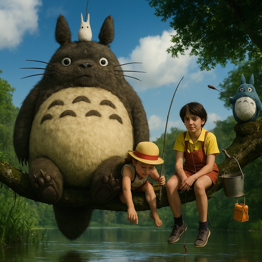 EricKerArt's tweet photo. OK, since everyone’s making Ghibli-style images with GTP 4o image generation… let’s reverse the process: Behold… Realistic Ghibli! https://t.co/ncyd0WFQKo