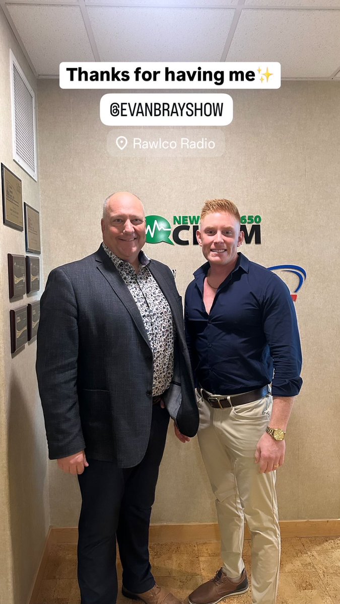 Had a blast on <a href="/evanbrayshow/">Evan Bray</a> today talking magic, my story, and doing a few tricks that left the Rawlco team stunned 🤯✨ iono.fm/e/1540528

Thanks for having me, Evan! #Magic #Radio #Saskatoon #MagicianLife