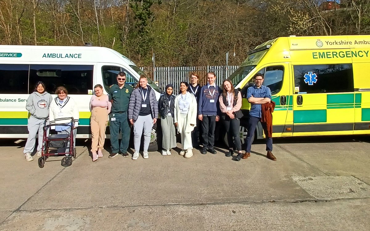 'Defib' Dave Jones (@defib_dave_yas) on Twitter photo Over half way through our latest <a href="/YorksAmbulance/">Yorkshire Ambulance</a> <a href="/KingsTrust/">The King's Trust</a> #GetStarted programme and we've already had some fantastic visitors.
Today we met <a href="/nicktowers2/">Nick Towers</a> who is an ACA on the PTS Ops team.
Nick talked to the group about his role and took time to show them around a PTS Ambulance Over half way through our latest <a href="/YorksAmbulance/">Yorkshire Ambulance</a> <a href="/KingsTrust/">The King's Trust</a> #GetStarted programme and we've already had some fantastic visitors.
Today we met <a href="/nicktowers2/">Nick Towers</a> who is an ACA on the PTS Ops team.
Nick talked to the group about his role and took time to show them around a PTS Ambulance
