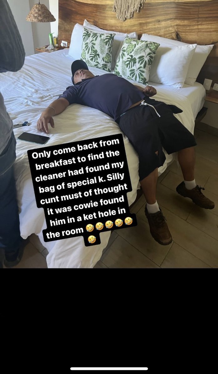 Anyone remember when some lads found the Hotel cleaner completely comatosed after he had found their bag of Special K and thought it was a big bag of nose candy and sniffed the lot? In a deep deep K hole.