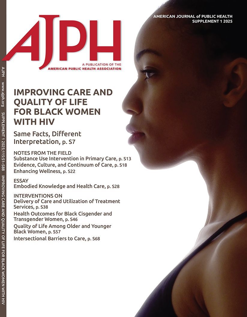 AJPH (@amjpublichealth) on Twitter photo An open access special issue on Improving Care and Quality of Life for Black Women with HIV is out now! <a href="/UMassLowell/">UMass Lowell</a> highlights the Black Women First initiative which seeks to advance knowledge and care of Black women with HIV.
Read more here: buff.ly/xwidStm An open access special issue on Improving Care and Quality of Life for Black Women with HIV is out now! <a href="/UMassLowell/">UMass Lowell</a> highlights the Black Women First initiative which seeks to advance knowledge and care of Black women with HIV.
Read more here: buff.ly/xwidStm