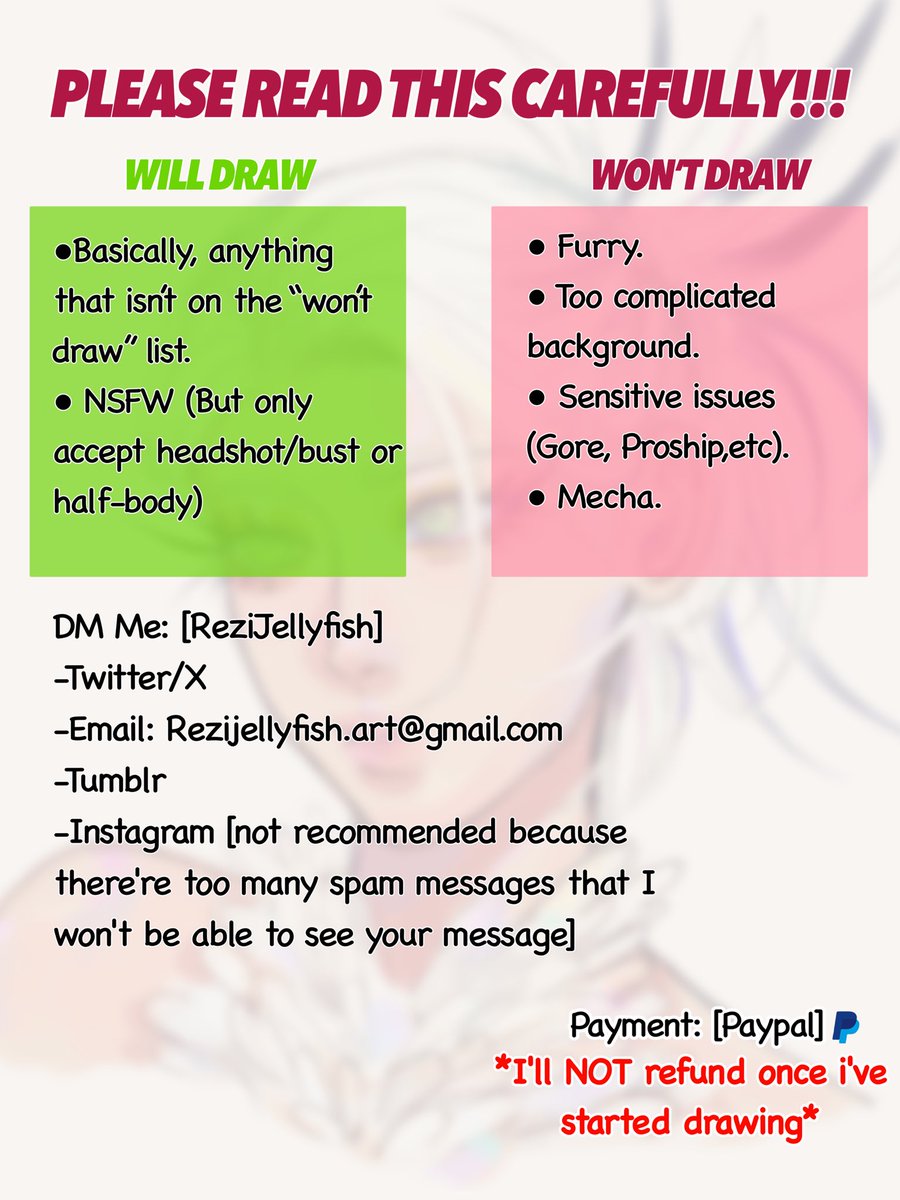 Rezijellyfish0's tweet image. ✨Commissions are open✨
Dm me if you are interested 😊💖💖