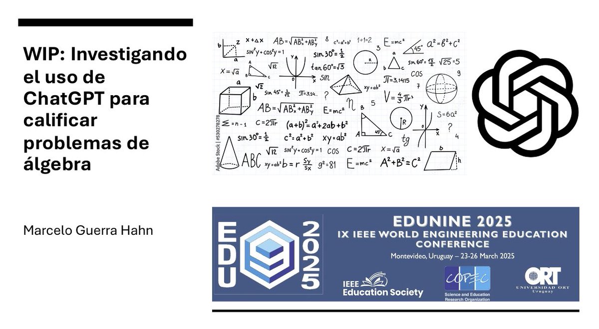 marceguerra's tweet image. Day 3 - @IEEEorg @IEEE_EduSoc #EDUNINE2025 at @ingenieria_ORT. Got a chance to chair one of the sessions and present on AI grading and feedback
