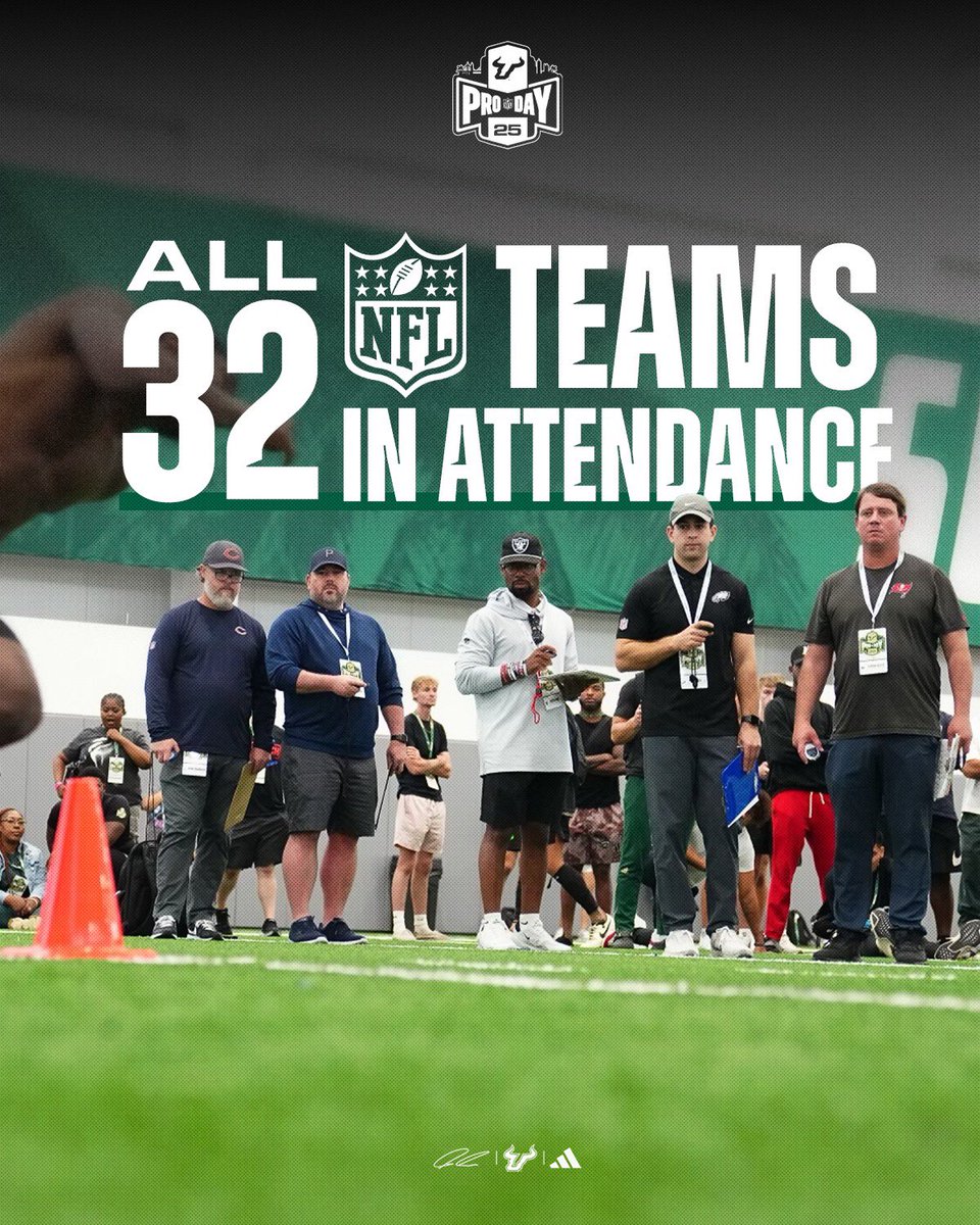 All 32 <a href="/NFL/">NFL</a> teams in the house for today’s Pro Day! 

#ComeToTheBay | #StayInTheBay