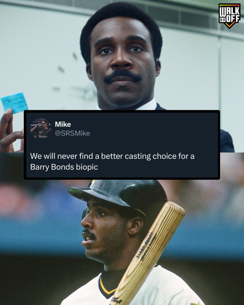 BRWalkoff's tweet photo. NEED to see Mr. Milchick as a young Barry Bonds 👀

(h/t @SRSMike) https://t.co/7kaaLf24WS